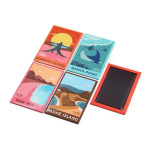 Aimants de plage personnalisés en tôle imprimée, aimants de réfrigérateur sur le thème des Tortues Marines des îles Turques et Caïcos - Product Image 5