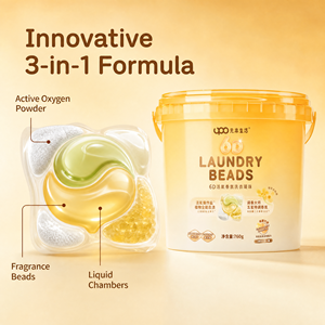 Capsules de lessive UPO Lifestyle 6-en-1 en gel, parfum personnalisé, fabrication OEM en gros pour le lavage des vêtements - Product Image 4