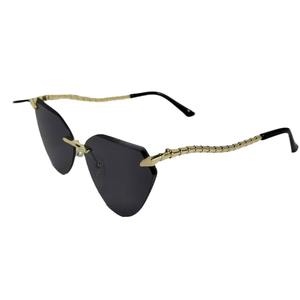 Lunettes de soleil œil de chat personnalisées pour femmes, monture noire intégrale, verres PC, protection UV400, style Instagram, mode urbaine extérieure - Product Image 2