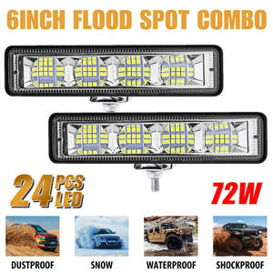 ระบบไฟส่องสว่างอัตโนมัติ LED สีขาวสว่างพิเศษ 3030 24SMD กันน้ำ ไฟสปอตไลท์แบบแท่ง สำหรับรถยนต์ SUV ไฟตัดหมอก - Product Image 4