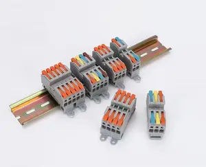 450V 32A Rail type mâle/femelle bout à bout connecteur rapide 2 ~ 5P épissage bout à bout bornier connecteur de fil enfichable