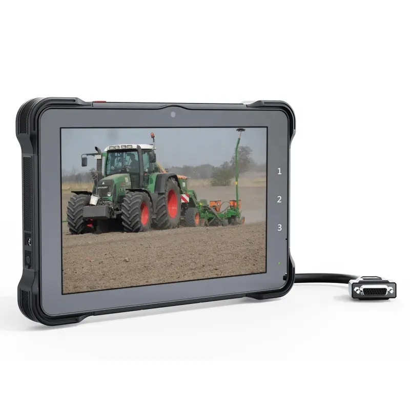 Waterproof IP67 10 inch Vehicle Rugged Tablet PC with Linux Debian 10 System Tractor Computer