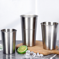 Ensemble de tasses en acier inoxydable 304 durable et élégant, 350 ml, 500 ml, 750 ml, isolation thermique 6 heures, mug à bière, pour bar, fête, utilisation en extérieur