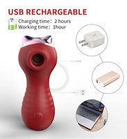 Großhandel AV-Massagegerät für Frauen, Nippel-Saugvibrator mit 7 Saugmodi, Klitoris-Stimulation, Mini USB Aufladbar, IPX7