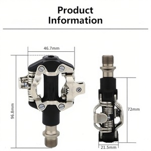 Pedal <span class=keywords><strong>de</strong></span> Bicicleta <span class=keywords><strong>de</strong></span> Montaña y Carretera <span class=keywords><strong>de</strong></span> Aluminio Ultraligero LEWEE con Autobloqueo Duradero y Diseño <span class=keywords><strong>de</strong></span> Doble Cara con Rodamientos Sellados - Product Image 2