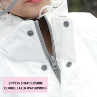 Imperméable réfléchissant tendance pour enfants, ensemble veste et pantalon imperméables en nylon avec compartiment pour sac à dos
