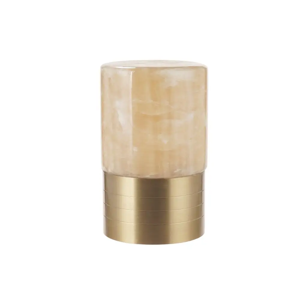 Sıcak satış doğal taş led masa lambası Modern koyu gri yatak odası şarj edilebilir Led masa lambası
