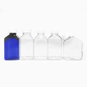 Flacons de réactifs de laboratoire en PET à bouche inclinée, bouteilles de milieu de culture de 500 ml, emballées individuellement, stérilisées - Product Image 3