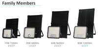 Projecteur solaire LED Cube 2 CCT ultra-lumineux, étanche IP65, testé et certifié, 1500lm