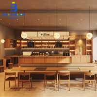 Comptoir de bar de café en acier inoxydable personnalisé, durable, écologique, résistant, imperméable et recyclable, directement de l'usine
