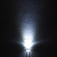 Diode LED ronde 3V-3.4V transparente rouge, blanc, bleu, verte, production d'usine, LED DIP 3mm haute luminosité, LED 3mm