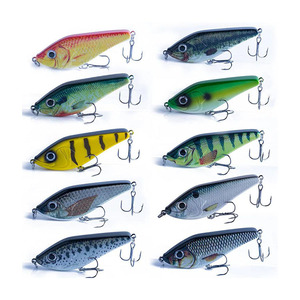 75/90/120/150/mm phổ biến Pike cứng jerk Mồi Crankbait muskie Mồi câu cá thu hút wobbler Bass giải quyết - Product Image 1