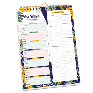 Planificador Semanal <span class=keywords><strong>de</strong></span> Comidas Sin Fecha A5 con Lista <span class=keywords><strong>de</strong></span> Compras Perforada, Diario <span class=keywords><strong>de</strong></span> Dieta <span class=keywords><strong>de</strong></span> Doble Anillo y Bloc <span class=keywords><strong>de</strong></span> Menú Familiar, 5 Estilos - Product Image 2