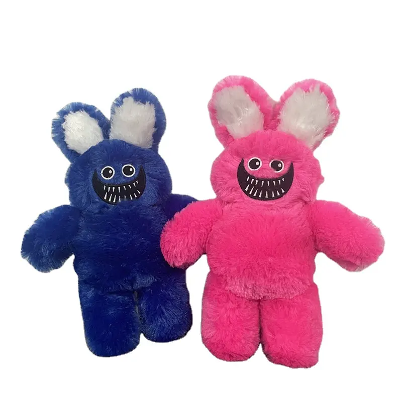 Amapola-<span class=keywords><strong>conejo</strong></span> de peluche de 30cm para niños, juguete de peluche de monstruo azul y rosa