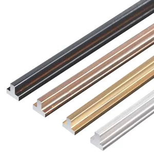 Hiện đại thép không gỉ <span class=keywords><strong>TRIM</strong></span> Dải <span class=keywords><strong>t</strong></span> hình dạng truy cập Cạnh <span class=keywords><strong>T</strong></span>ường sàn gốm 304 gốm trang trí gạch hồ sơ - Product Image 2