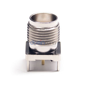 Precio de fábrica Latón Niquelado SMA Recto Hembra A través del agujero Conector Tipo de soldadura para PCB - Product Image 3