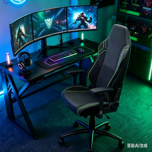 <span class=keywords><strong>Silla</strong></span> de Escritorio Ergonómica Giratoria 360 Grados, Moderna, de Cuero y Tela, para Juegos y Computadora, Alternativas de Marca de Lujo - Product Image 2