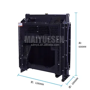 Stokta cummins jeneratör seti KTA38-G3 KTA38-G2 için KTA38-G3 radyatör