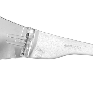 ALLESD透明プラスチック材料耐衝撃性安全目の保護安全メガネCEEN166Fクリアレンズ付き - Product Image 4