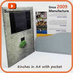 Reklam için büyük ekran boyutu 7 inç 10.1 inç lcd video broşür kartı - Product Image 2