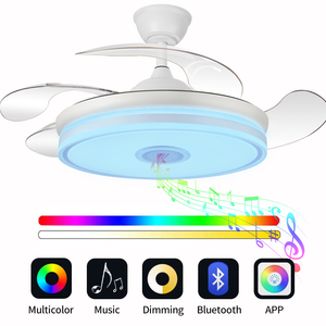 New adopter <span class=keywords><strong>fan</strong></span> với ánh sáng hộ gia đình tìm kiếm phòng ngủ quạt trần với ánh sáng LED và điều khiển từ xa ứng dụng quạt trần với ánh sáng - Product Image 4