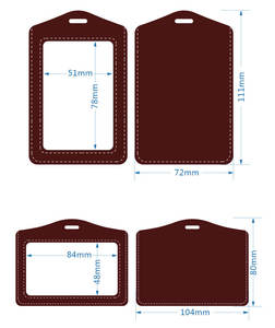 Portatarjetas de identificación Cossni, <span class=keywords><strong>tarjetero</strong></span> de identificación de cuero genuino para insignias, portatarjetas de identificación impermeables para entrenador, empleados de oficina, estudiantes - Product Image 5