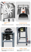 Petit hachoir électrique domestique pour l'élevage de volailles, machine à couper l'herbe, déchiqueteuse de fourrage vert, coupe-foin, pulvérisateur d'aliments pour porcs