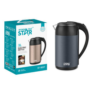 Bouilloire électrique WINNING STAR ST-6037 3L Bouilloire à thé et à <span class=keywords><strong>café</strong></span> portable en acier inoxydable pour usage domestique Bouilloire à eau bouillante - Product Image 1