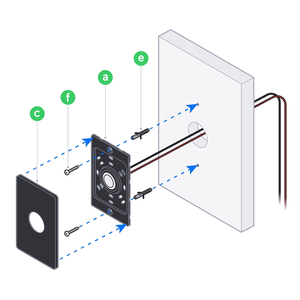 ปุ่มปลดล็อคประตู UBNT UA-Button แบบสัมผัสแห้ง ปุ่มกดออกทางกายภาพสำหรับ UniFi Access Door Hub Gate Hub รุ่นโลหะ W1395 - Product Image 1