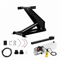 Vérin hydraulique télescopique multi-étages pour système de levage de remorque à benne basculante et camion-benne, kit de benne basculante hydraulique
