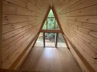 Livraison dans le monde Maison modulaire A Frame Cabane en bois Bungalow magique Triangle Maison en bois