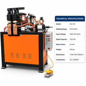 Machine de soudage par éclatement automatique durable UN 150 pour barres d'armature de 10 à 32 mm, équipement de construction et d'infrastructure - Product Image 3