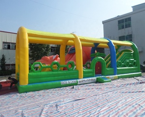 Parcours d'obstacles gonflable professionnel pour enfants avec toboggan et mur d'escalade - Product Image 4