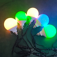 Lampu LED E27 95mm Pengubah Warna RGB DMX Pixel Lampu LED untuk Pernikahan Klub Lampu Natal LED