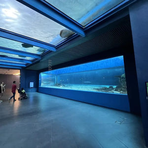 Support TV pour aquariums et <span class=keywords><strong>aquarium</strong></span> à mur vertical avec technologie intelligente intégrée, pompe à air et décor d'<span class=keywords><strong>aquarium</strong></span> en bois flotté - Product Image 3