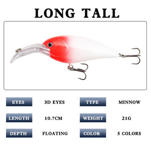 Leurre crankbait XY-45 107mm 21g pour la pêche au bar en eau moyenne, leurre artificiel réaliste - Product Image 5