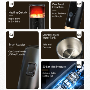 Cafetera Espresso Comercial, Marca OEM, Logotipo Personalizado, Cafetera Eléctrica USB Portátil para Viajes al Aire Libre, Campamento, Senderismo, Automóvil - Product Image 5