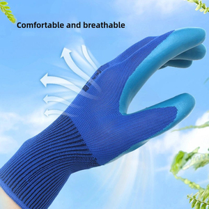 Guantes de trabajo de nailon de alta calidad Nuevo látex para guantes industriales para trabajos de construcción - Product Image 5