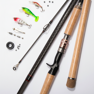 Canna <span class=keywords><strong>da</strong></span> Pesca NM in Carbonio <span class=keywords><strong>da</strong></span> 1,5 M 1,8 M 2,1 M con Azione Pesante/Leggera/Media e Manico in EVA per Spigola <span class=keywords><strong>Lago</strong></span> Fiume Torrente Casting e Spinning - Product Image 3