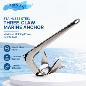 Ancre marine à trois griffes en acier inoxydable HF pour applications marines intensives - Haute puissance de maintien, résistante à la corrosion - Product Image 6