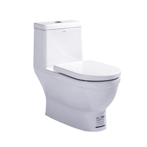 WC monobloc moderne à double chasse de la marque ARROW, avec siphon en S, en céramique, avec radiateur, pour usage hôtelier - Product Image 1