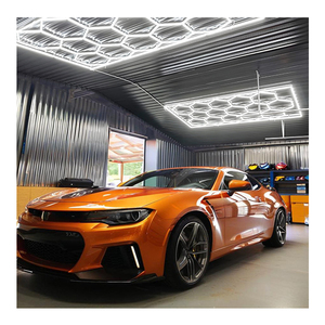 Nuova lampada da soffitto a LED commerciale Design a nido d'ape per <span class=keywords><strong>Auto</strong></span> dettagli autolavaggio negozi di riparazione palestre e bar - Product Image 6