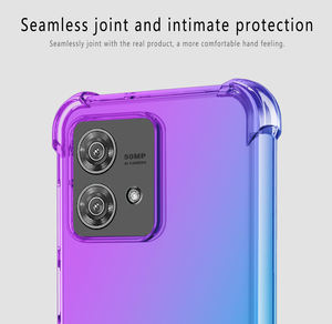 Pour Moto <span class=keywords><strong>Edge</strong></span> 40 Neo Case, Clear Cute Gradient Antichoc Corner Soft TPU Phone Cases Cover pour <span class=keywords><strong>Motorola</strong></span> Moto <span class=keywords><strong>Edge</strong></span> 40 Neo - Product Image 3