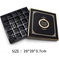 Coffret cadeau calendrier de l'Avent personnalisé pour le Ramadan, boîte de chocolats, macarons, bonbons, biscuits, ensemble cadeau musulman noir et rose, coffret cadeau islamique pour le Ramadan