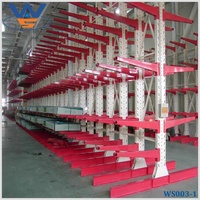 Rak Cantilever Struktur Baja untuk Gudang Industri, Penyimpanan Pipa / Kayu