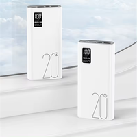 Batterie externe portable 20000 mAh haute capacité, sortie Type C, charge super rapide, batterie externe économique