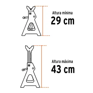 Truper 3-Ton auto jack in scatola con due torri per il sollevamento del veicolo - Product Image 2