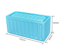 Boîte en métal personnalisée en forme de conteneur avec couvercle coulissant, étui de rangement en métal original pour emballage cadeau et collection