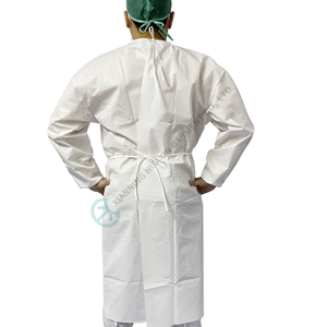 04G robe d'<span class=keywords><strong>isolation</strong></span> jetable microporeuse blanche - Product Image 2