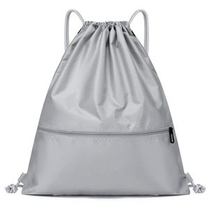 Sac fourre-tout personnalisé avec logo couleur, réutilisable, grande capacité 12L, en tissu Oxford lisse, avec cordon de serrage - Product Image 2